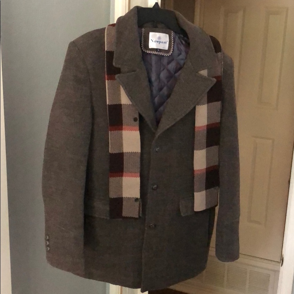 Calico Wool Trench Coat